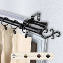 Load image into Gallery viewer, Swan 13/16" Double Curtain Rod