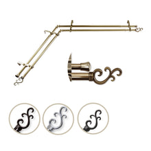 Load image into Gallery viewer, Swan Double Corner Curtain Rod