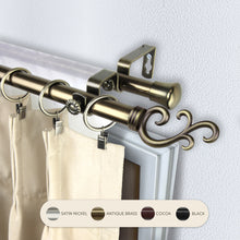 Load image into Gallery viewer, Swan 13/16" Double Curtain Rod
