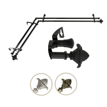 Load image into Gallery viewer, Bloom Double Corner Curtain Rod