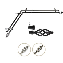 Load image into Gallery viewer, Marquise Double Corner Curtain Rod