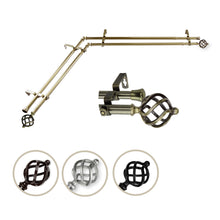 Load image into Gallery viewer, Twist Double Corner Curtain Rod