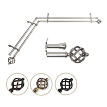 Load image into Gallery viewer, Twist Double Corner Curtain Rod