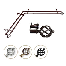 Load image into Gallery viewer, Twist Double Corner Curtain Rod