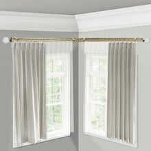 Load image into Gallery viewer, Faceted Double Corner Curtain Rod