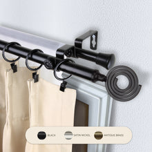 Load image into Gallery viewer, Coil 13/16" Double Curtain Rod