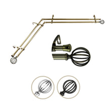 Load image into Gallery viewer, Cage Double Corner Curtain Rod