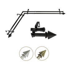 Load image into Gallery viewer, Cone Double Corner Curtain Rod