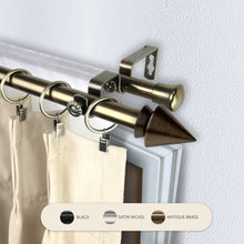 Load image into Gallery viewer, Cone 13/16" Double Curtain Rod