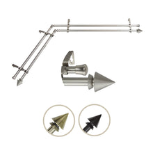 Load image into Gallery viewer, Cone Double Corner Curtain Rod