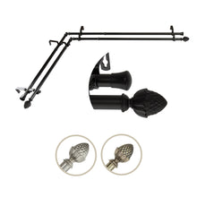 Load image into Gallery viewer, Acorn Double Corner Curtain Rod