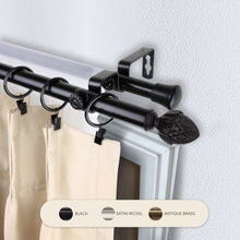 Load image into Gallery viewer, Acorn 13/16" Double Curtain Rod