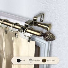 Load image into Gallery viewer, Acorn 13/16" Double Curtain Rod