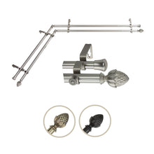 Load image into Gallery viewer, Acorn Double Corner Curtain Rod