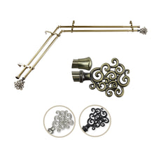 Load image into Gallery viewer, Tidal Double Corner Curtain Rod