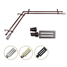 Load image into Gallery viewer, Sterling Double Corner Curtain Rod