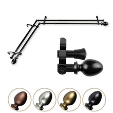 Load image into Gallery viewer, Emeka Double Corner Curtain Rod