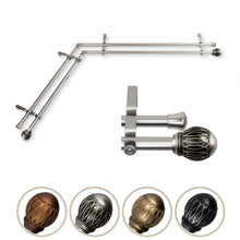 Load image into Gallery viewer, Tyoma Double Corner Curtain Rod