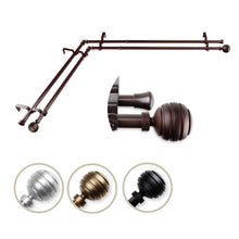 Load image into Gallery viewer, Poise Double Corner Curtain Rod