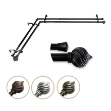 Load image into Gallery viewer, Bisque Double Corner Curtain Rod