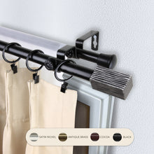 Load image into Gallery viewer, Alder 13/16" Double Curtain Rod