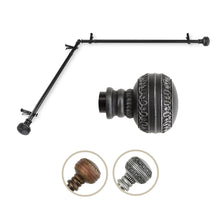 Load image into Gallery viewer, Ornament Single Corner Curtain Rod