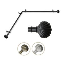 Load image into Gallery viewer, Scallop Single Corner Curtain Rod