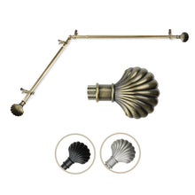 Load image into Gallery viewer, Scallop Single Corner Curtain Rod