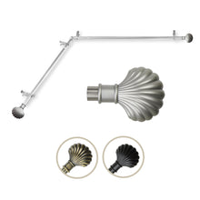 Load image into Gallery viewer, Scallop Single Corner Curtain Rod