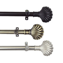 Load image into Gallery viewer, Scallop 13/16" Single Curtain Rod