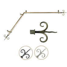 Load image into Gallery viewer, Fleur Single Corner Curtain Rod