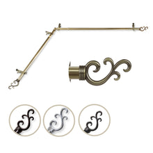 Load image into Gallery viewer, Swan Single Corner Curtain Rod
