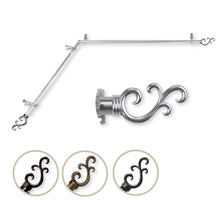Load image into Gallery viewer, Swan Single Corner Curtain Rod