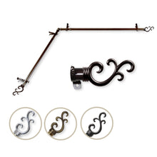 Load image into Gallery viewer, Swan Single Corner Curtain Rod