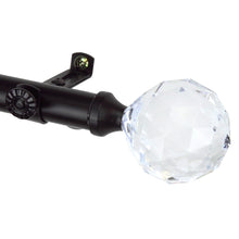 Load image into Gallery viewer, Faceted 13/16" Single Curtain Rod