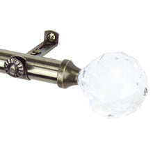 Load image into Gallery viewer, Faceted 13/16" Single Curtain Rod