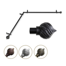 Load image into Gallery viewer, Bisque Single Corner Curtain Rod