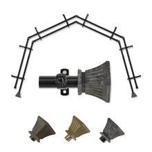 Load image into Gallery viewer, Trumpet 13/16" 4-Sided Double Bay Curtain Rod