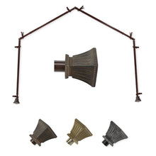 Load image into Gallery viewer, Trumpet 13/16" 4-Sided Bay Curtain Rod