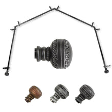 Load image into Gallery viewer, Ornament 13/16" 4-Sided Bay Curtain Rod