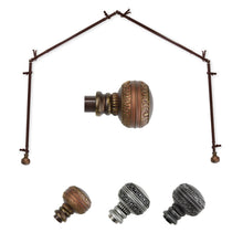 Load image into Gallery viewer, Ornament 13/16" 4-Sided Bay Curtain Rod