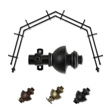 Load image into Gallery viewer, Dynasty 13/16" 4-Sided Double Bay Curtain Rod