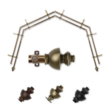 Load image into Gallery viewer, Dynasty 13/16" 4-Sided Double Bay Curtain Rod