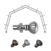 Load image into Gallery viewer, Magnolia 13/16" 4-Sided Double Bay Curtain Rod