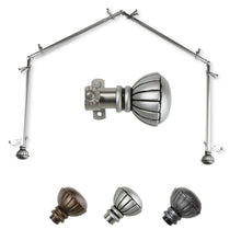 Load image into Gallery viewer, Magnolia 13/16" 4-Sided Bay Curtain Rod