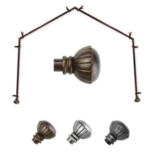Load image into Gallery viewer, Magnolia 13/16" 4-Sided Bay Curtain Rod