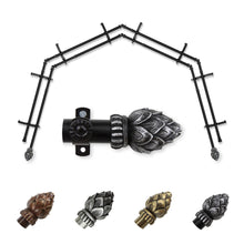 Load image into Gallery viewer, Bud 13/16" 4-Sided Double Bay Curtain Rod