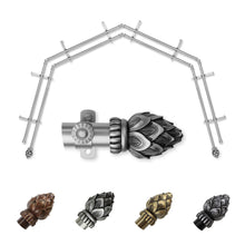 Load image into Gallery viewer, Bud 13/16" 4-Sided Double Bay Curtain Rod