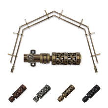 Load image into Gallery viewer, Whirl 13/16" 4-Sided Double Bay Curtain Rod