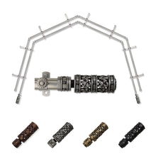 Load image into Gallery viewer, Whirl 13/16" 4-Sided Double Bay Curtain Rod
